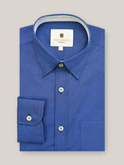 Navy Blue Fine Structured Shirt