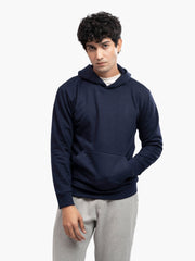 Navy Blue Heavyweight Fleece Hoodie