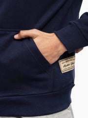 Navy Blue Heavyweight Fleece Hoodie