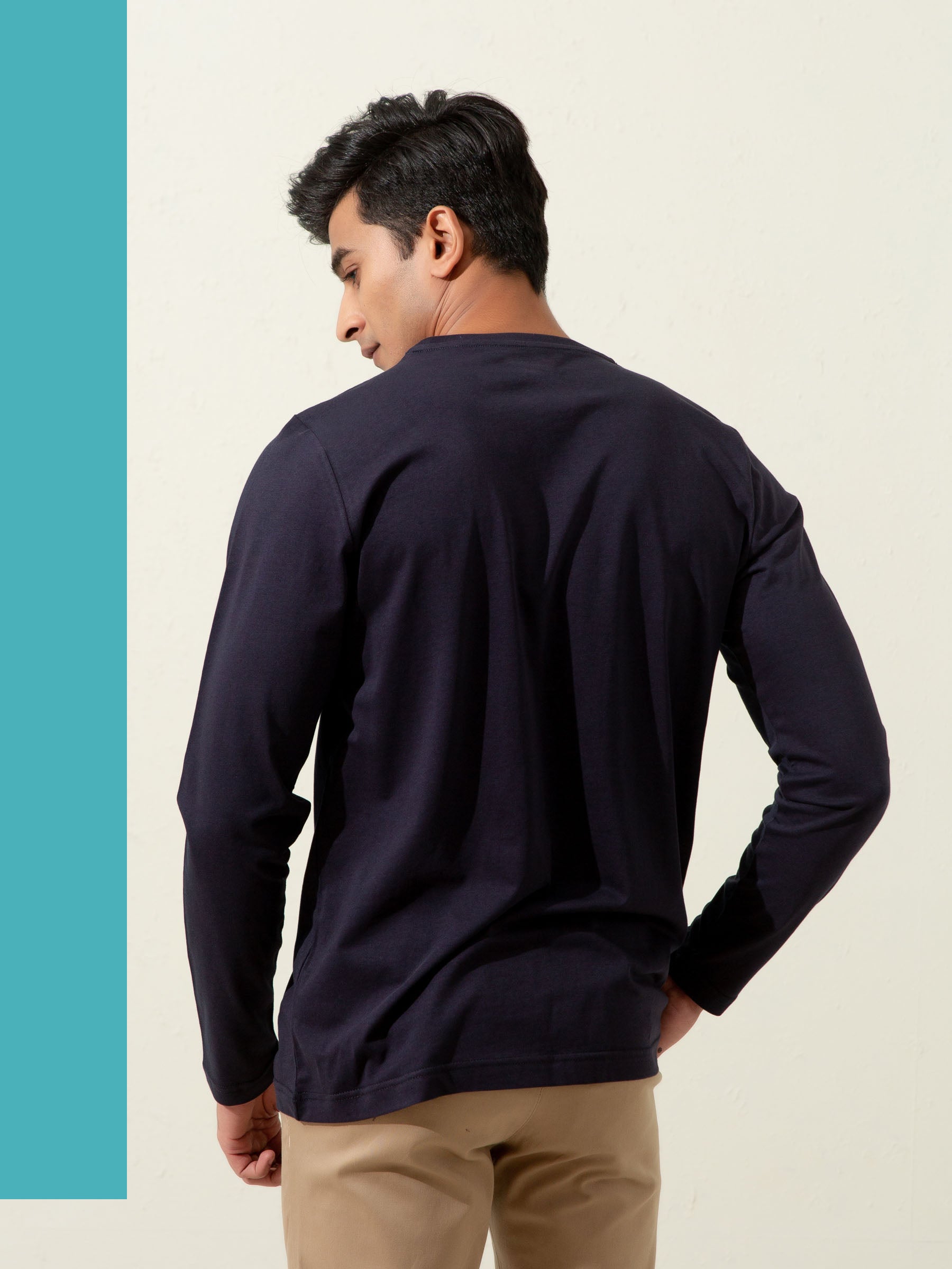 Navy Blue Long Sleeve T-Shirt