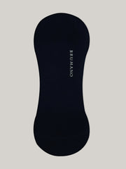 Navy Blue & Orange Dot No-Show Socks