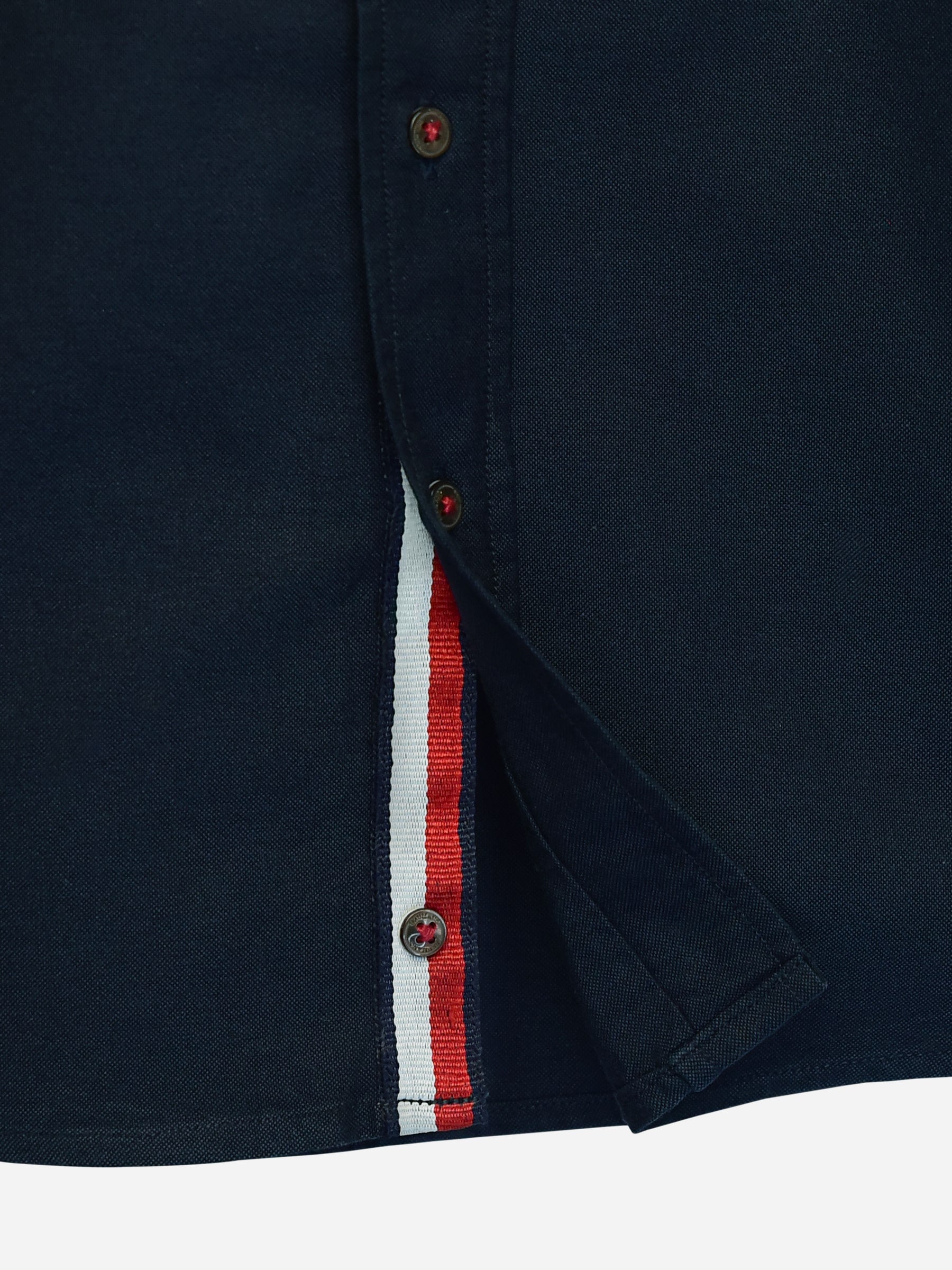 Navy Blue Oxford Short Sleeve Casual Shirt
