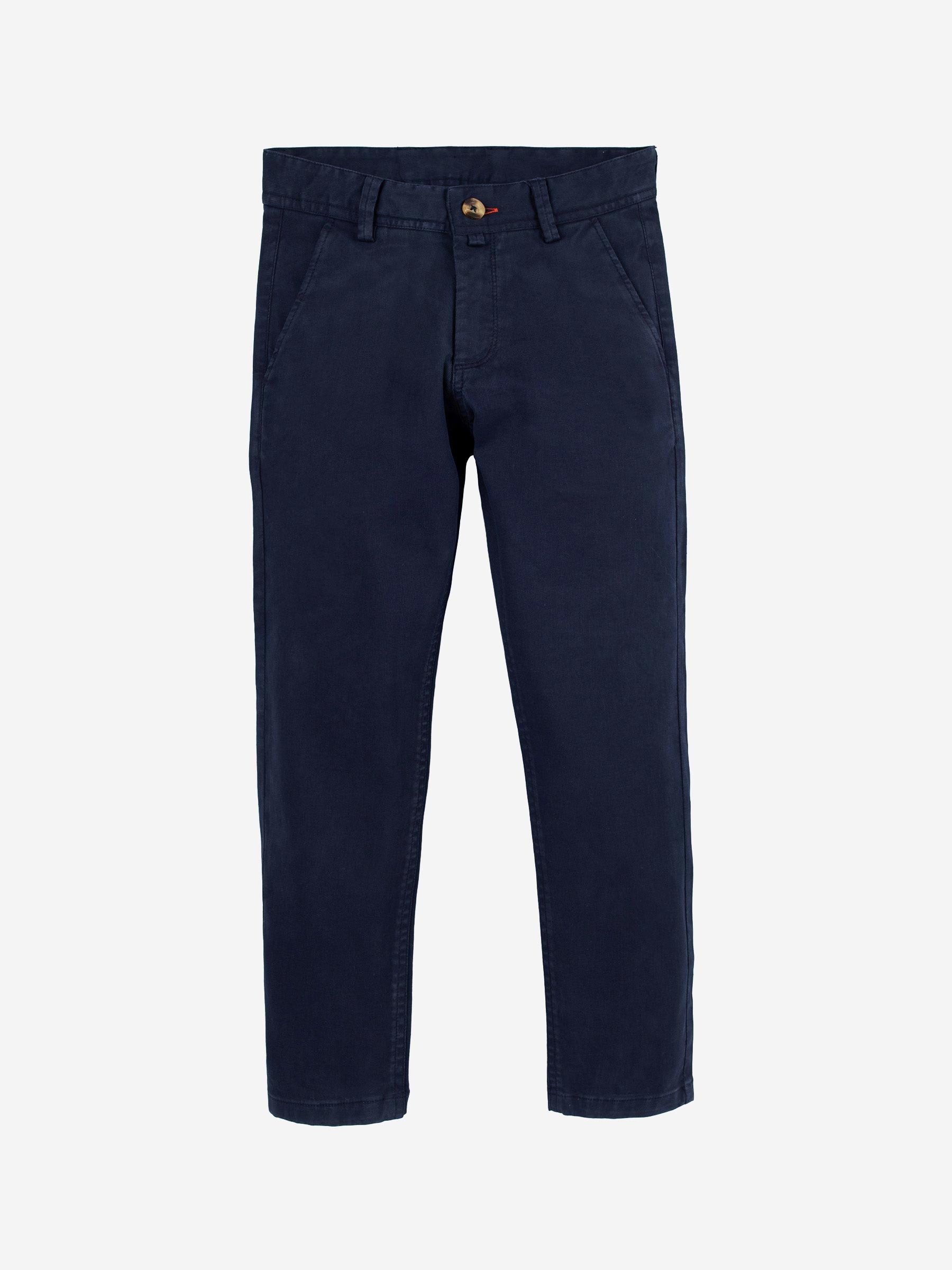 Navy Blue Structured Trouser
