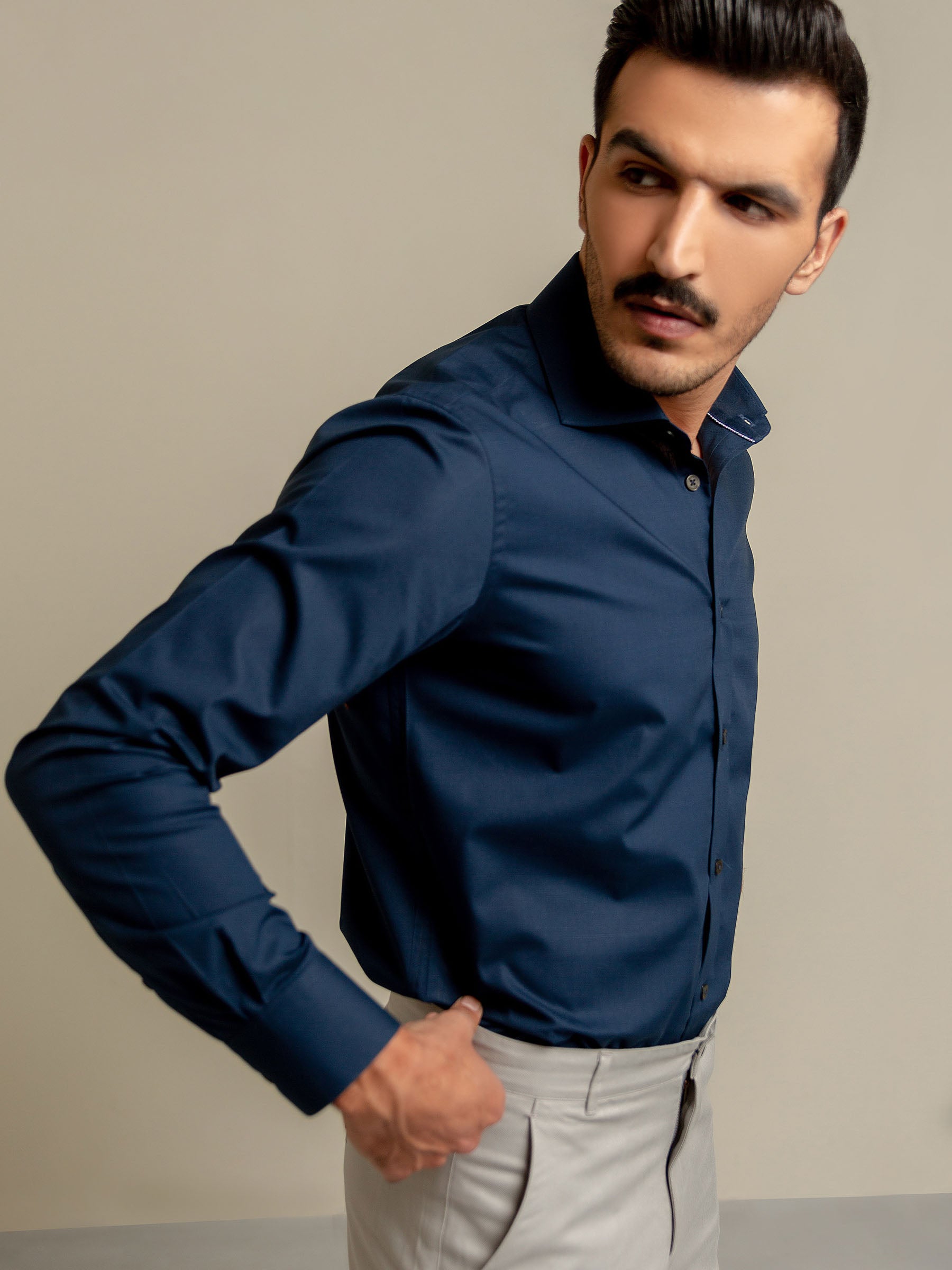 Navy Blue Super Fine Formal Shirt