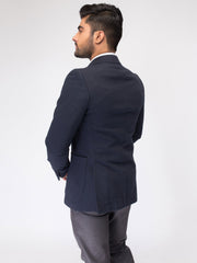 Navy Blue Twill Blazer