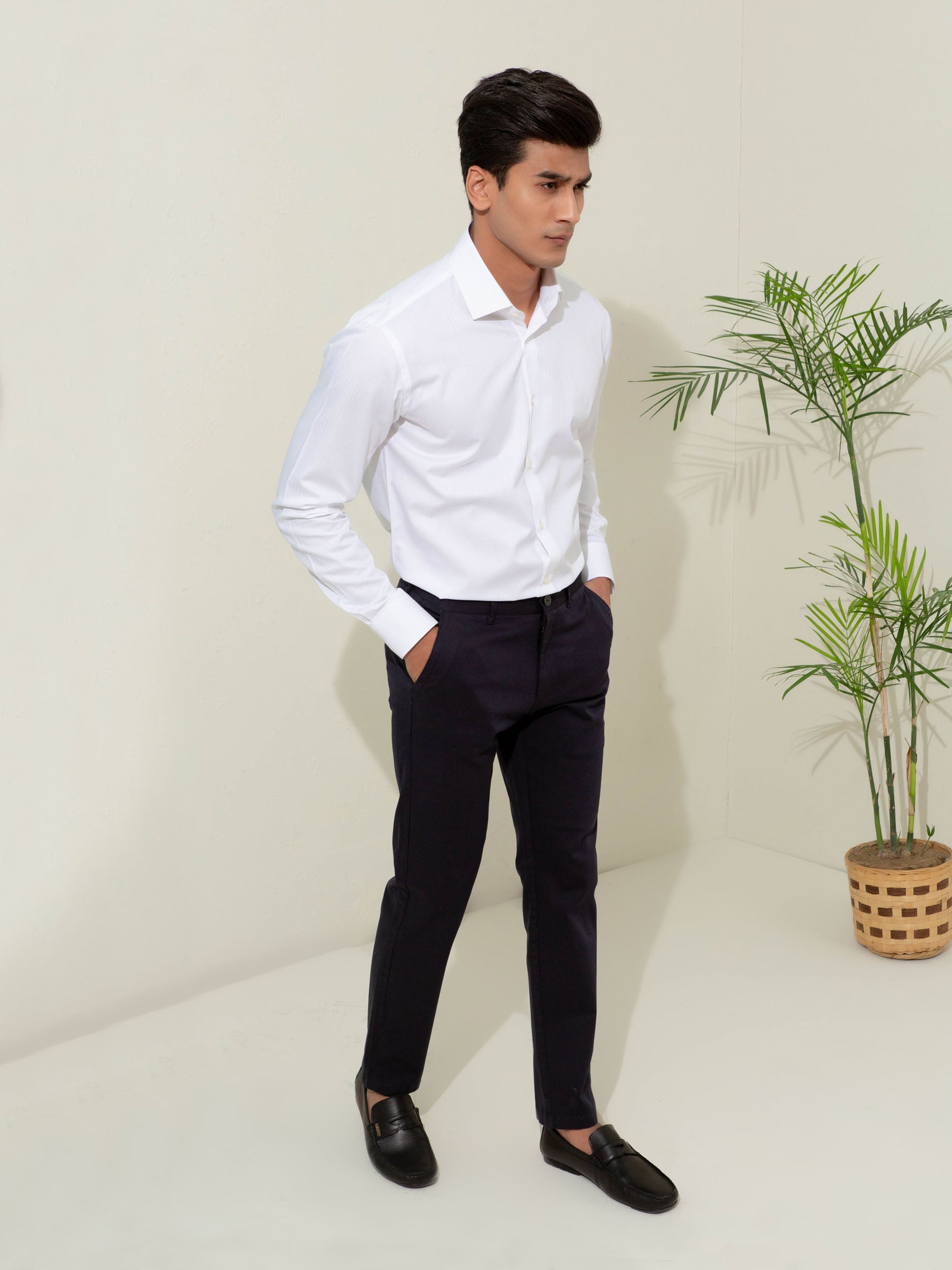 Navy Blue Twill Chino
