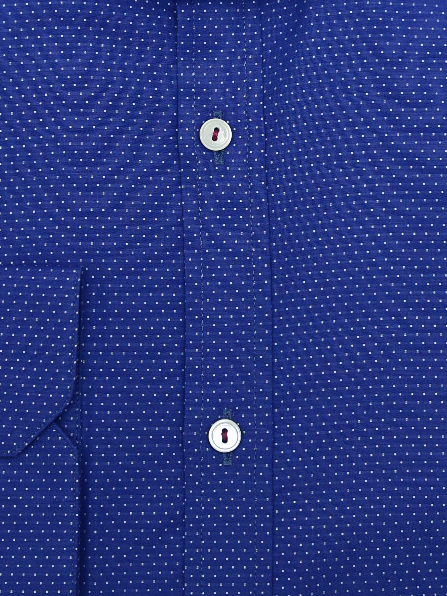 Navy Blue & White Dobby Shirt