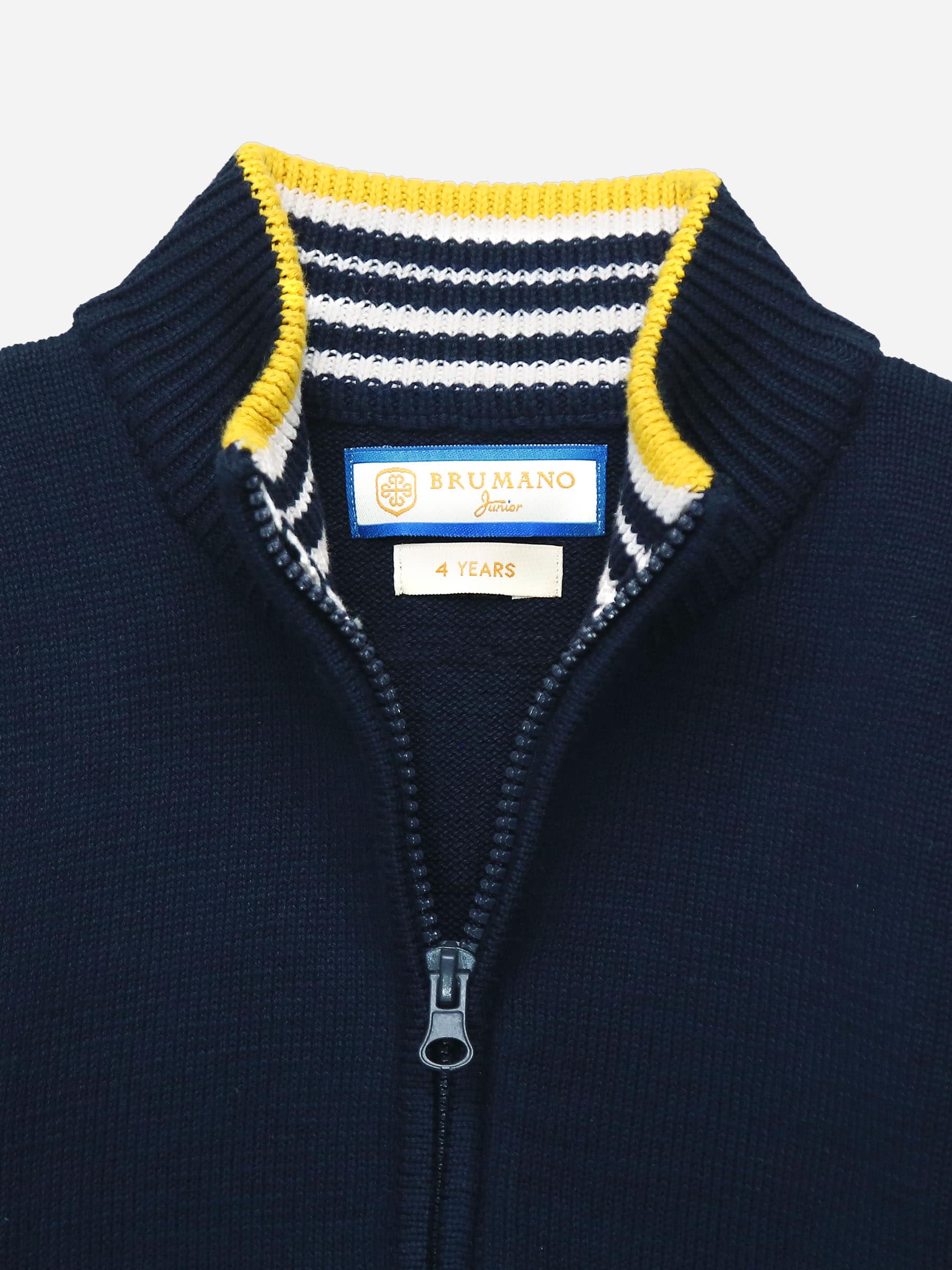 Navy Casual Zipper With Detailing