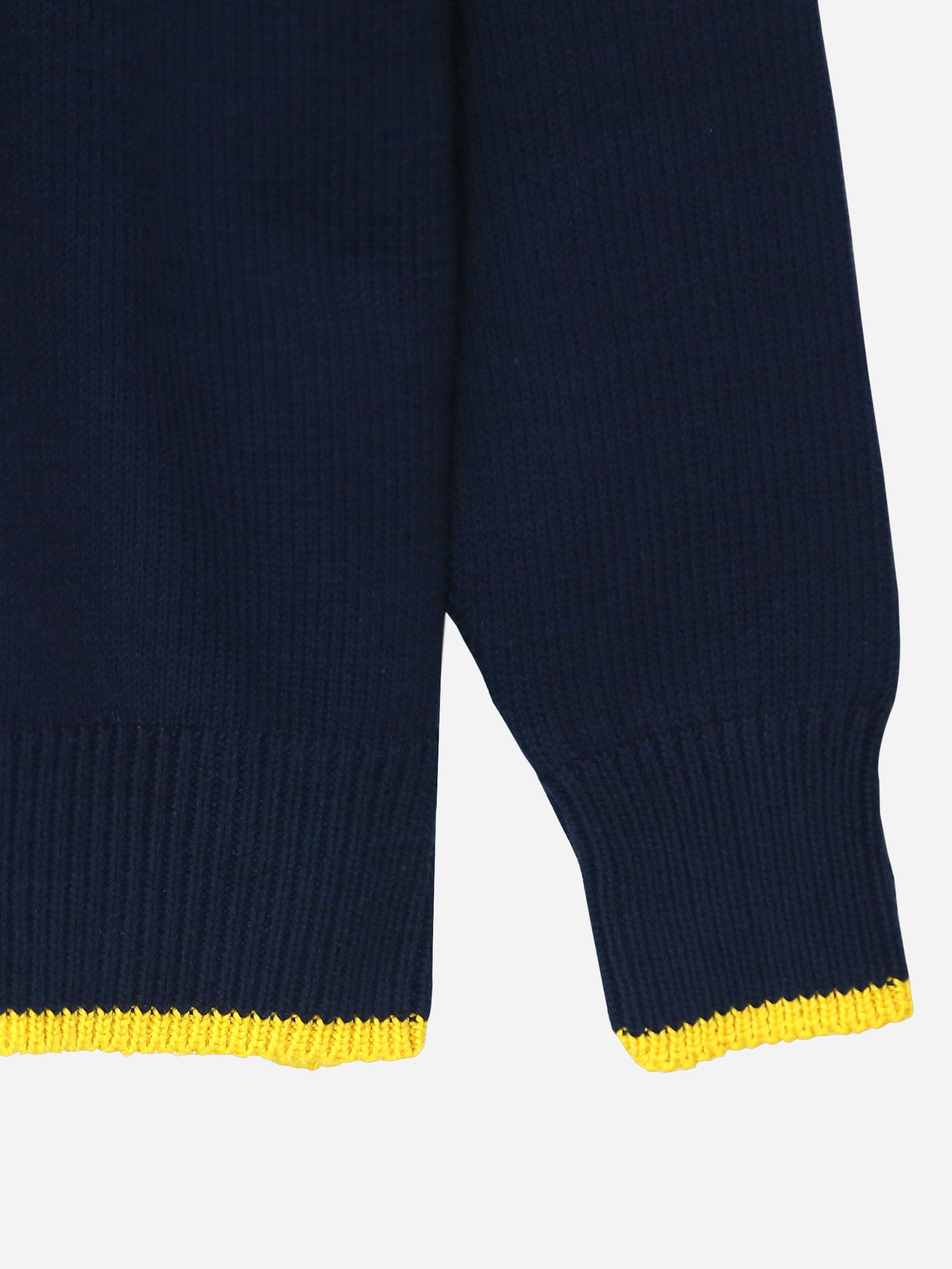 Navy Casual Zipper With Detailing