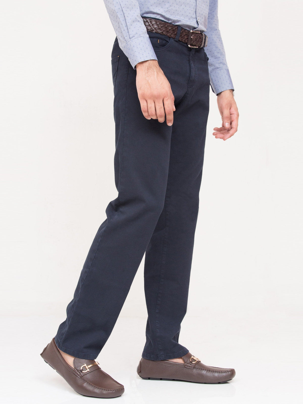 Navy Five Pocket Trouser