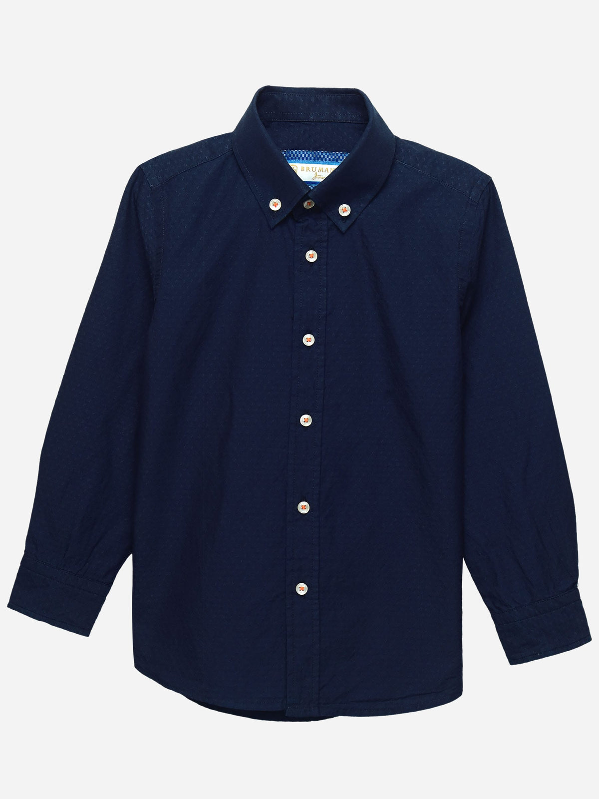 Navy Indigo Dyed Structured Casual Shirt