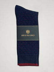 Navy & Maroon Cotton Socks