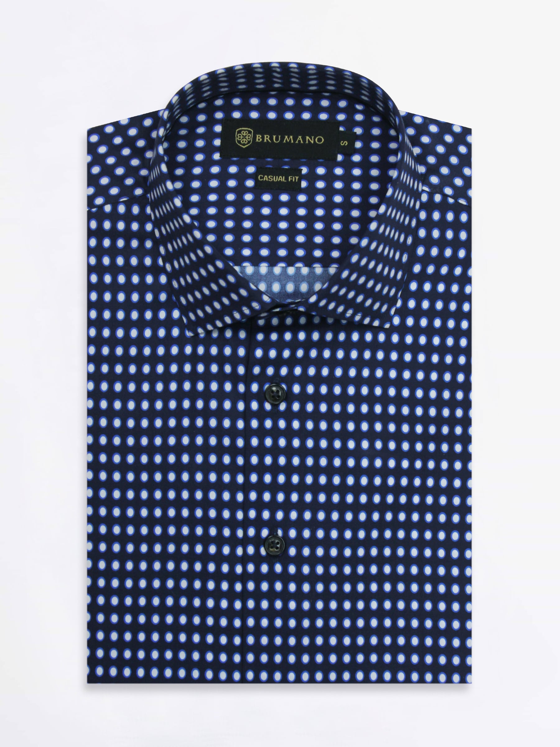 Navy & White Polka Dot Shirt