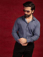 Navy & White Polka Dot Shirt