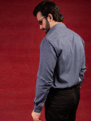 Navy & White Polka Dot Shirt