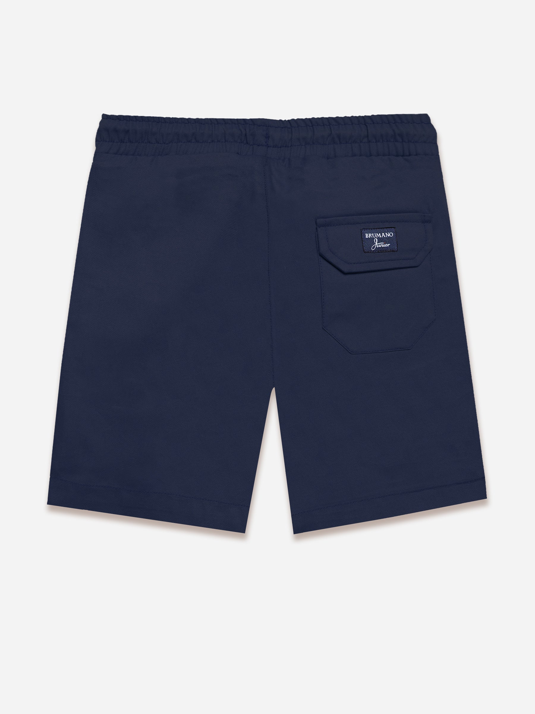 Navy Blue Cotton Casual Shorts - Junior