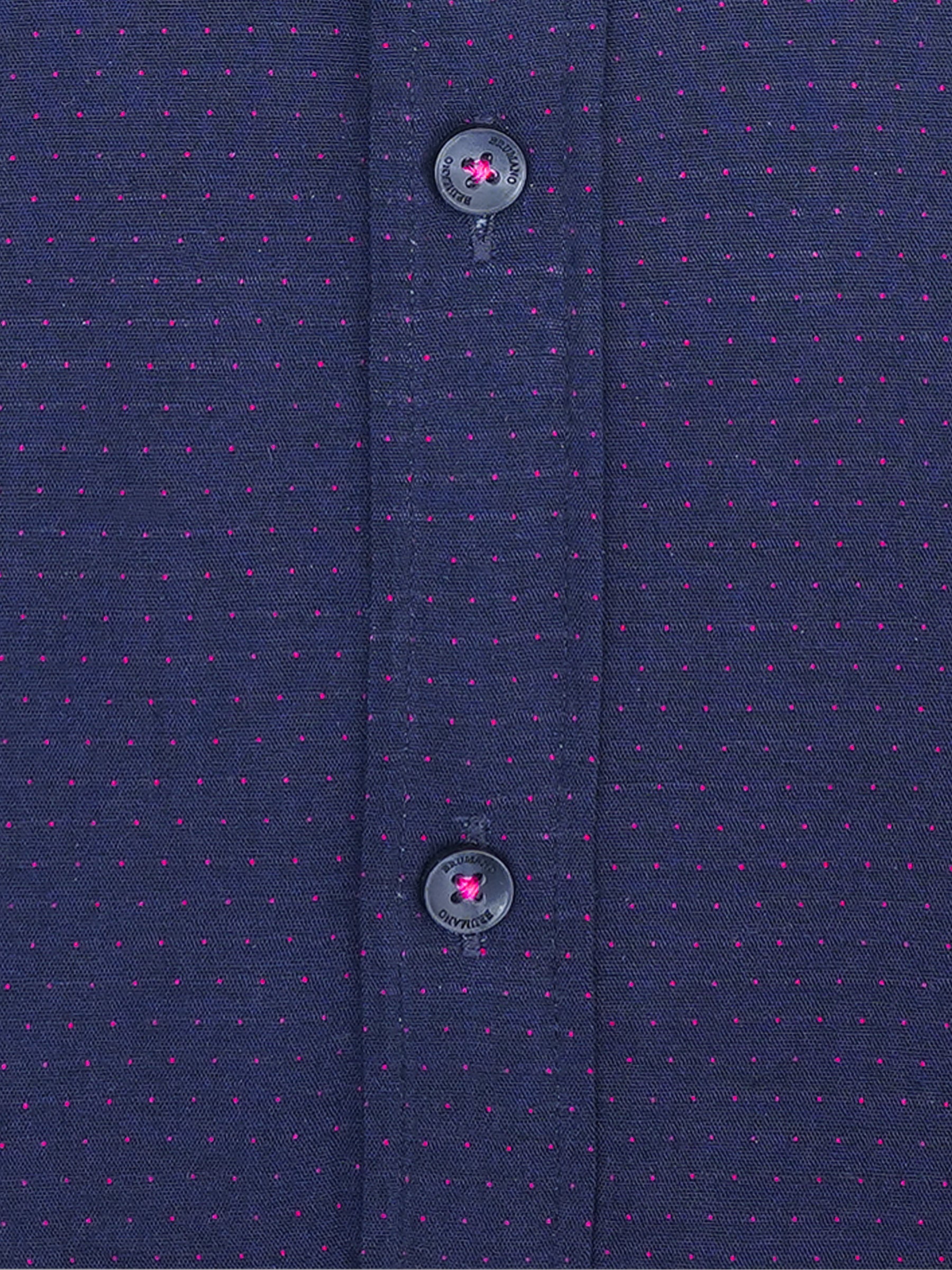 Navy Blue Dobby Shirt