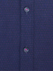 Navy Blue Dobby Shirt