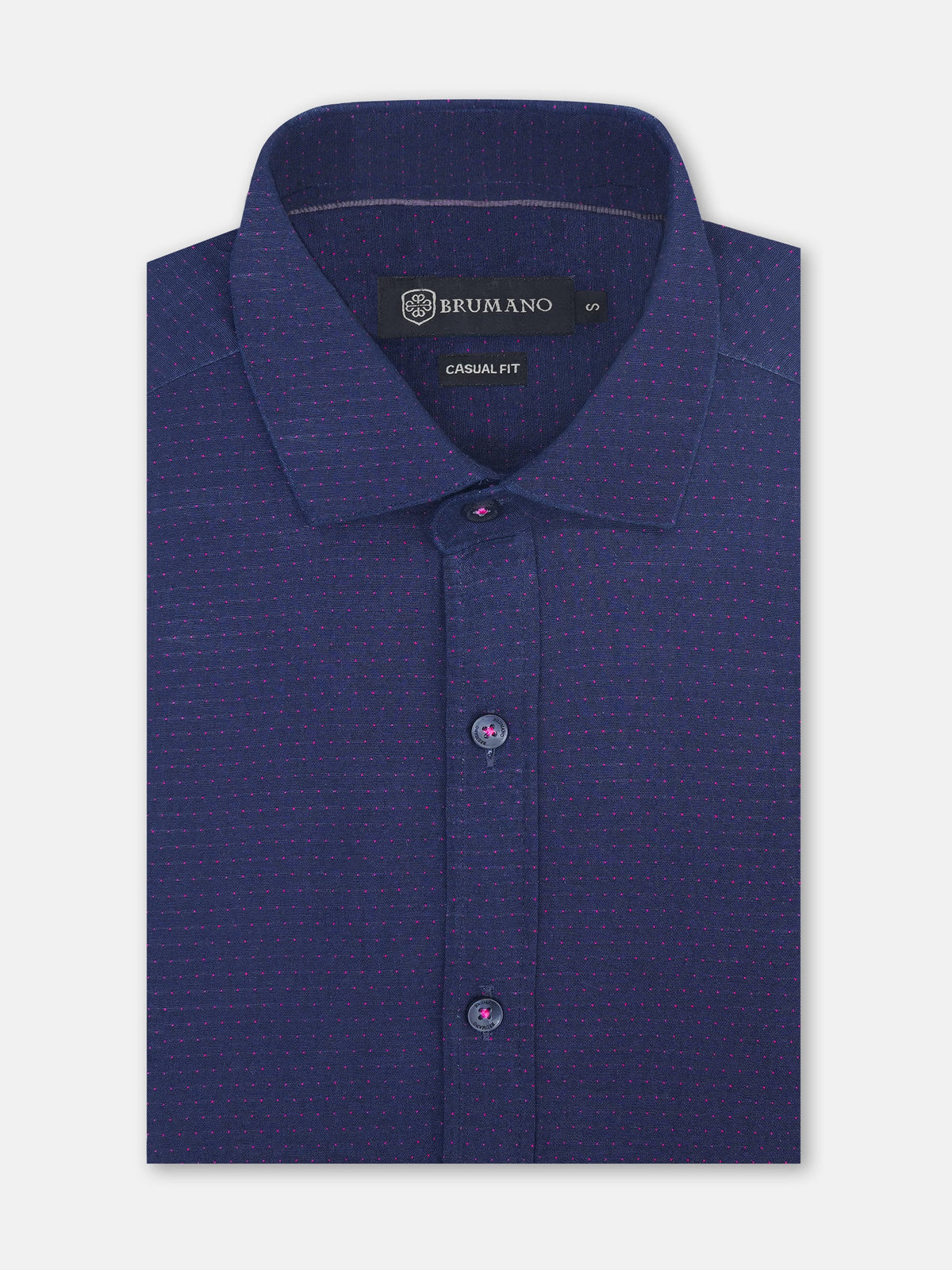 Navy Blue Dobby Shirt