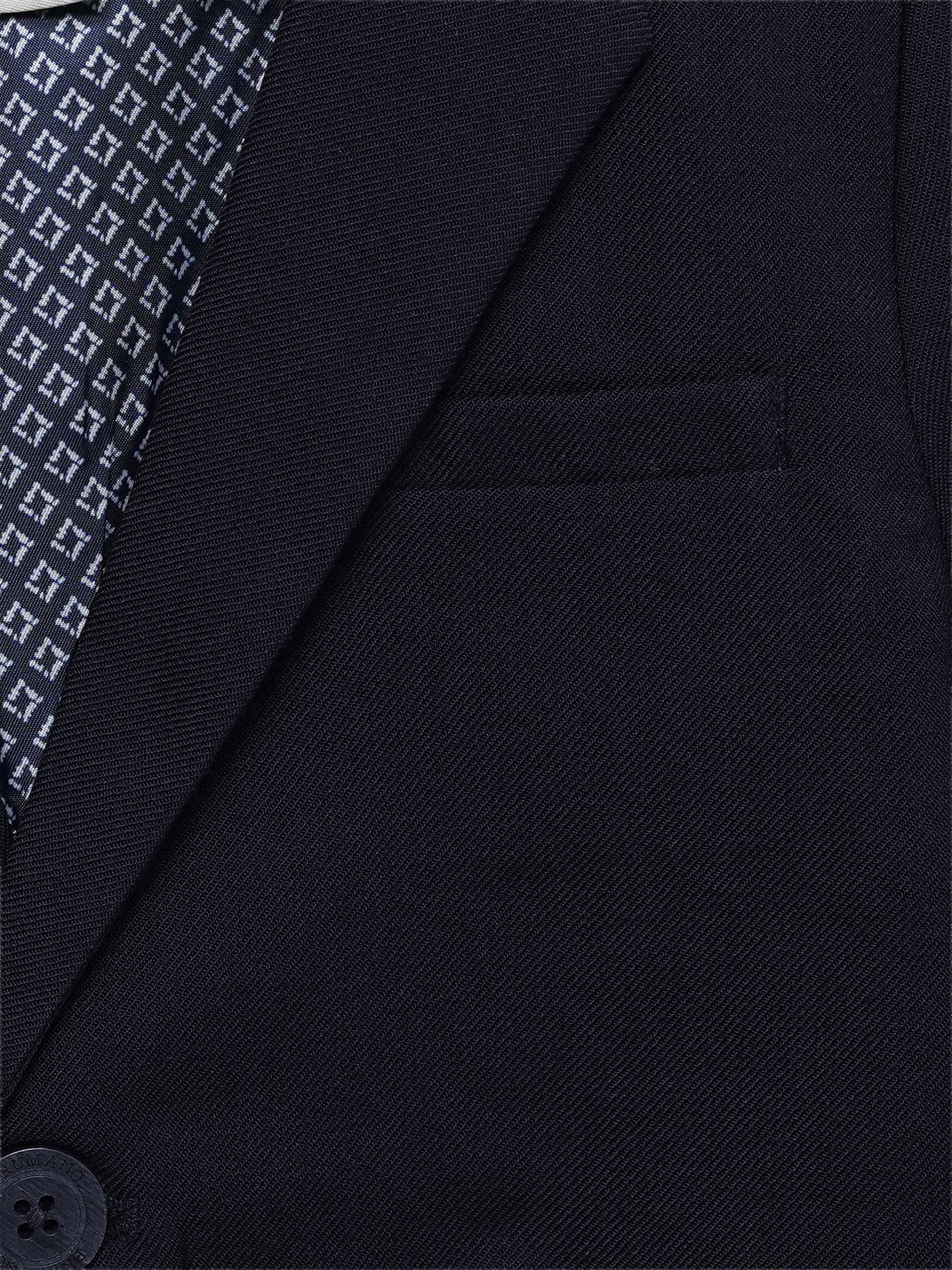 Navy Blue Structured Kids Casual Blazer