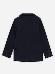 Navy Blue Structured Kids Casual Blazer