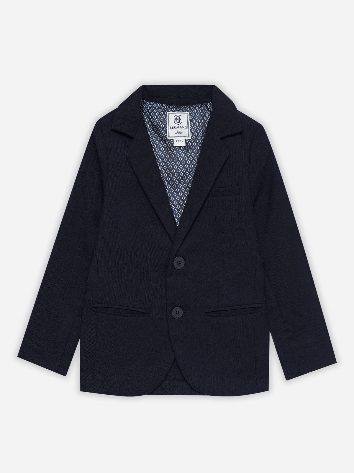 Navy Blue Structured Kids Casual Blazer