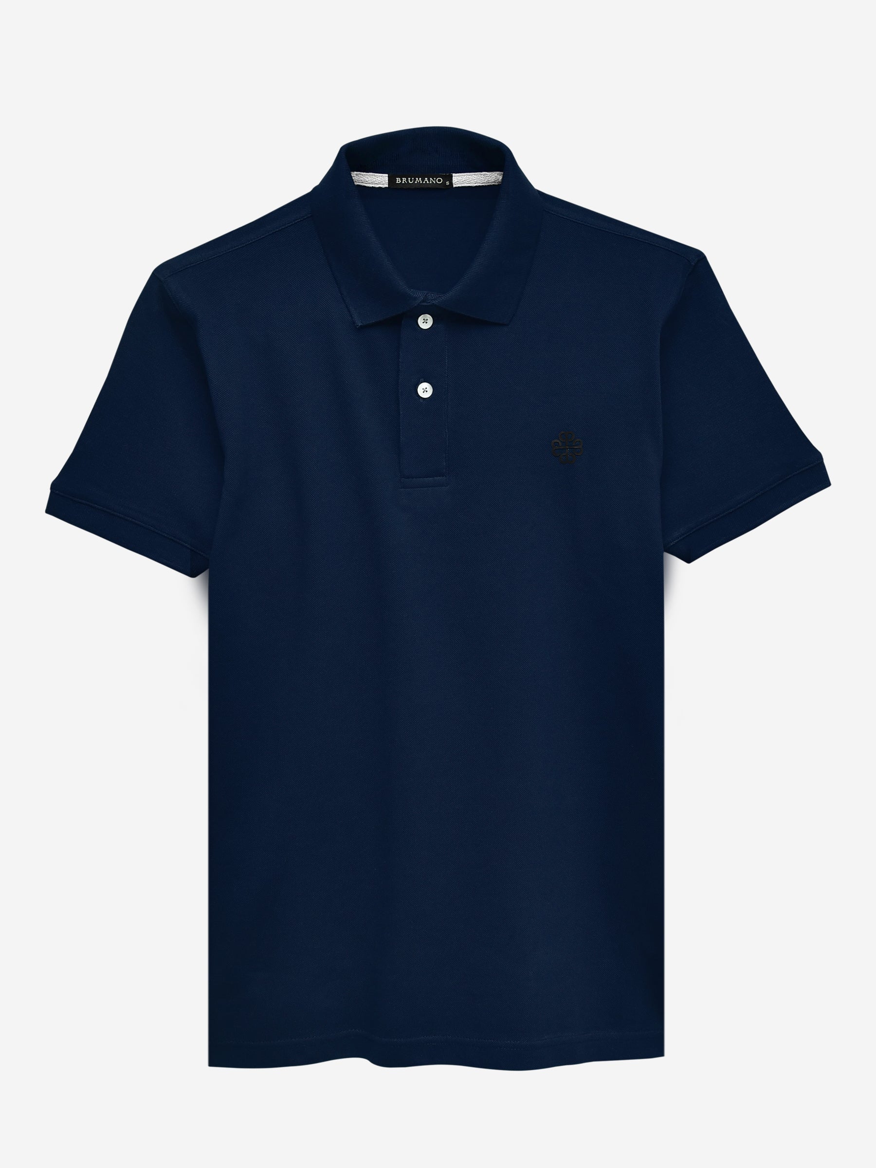 Navy Blue 100% Cotton Basic Polo