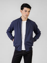 Navy Blue Bomber Jacket