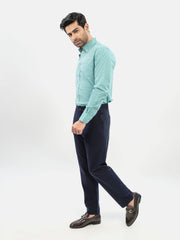 Navy Blue Casual Fit Chinos