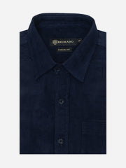 Navy Blue Corduroy Shirt