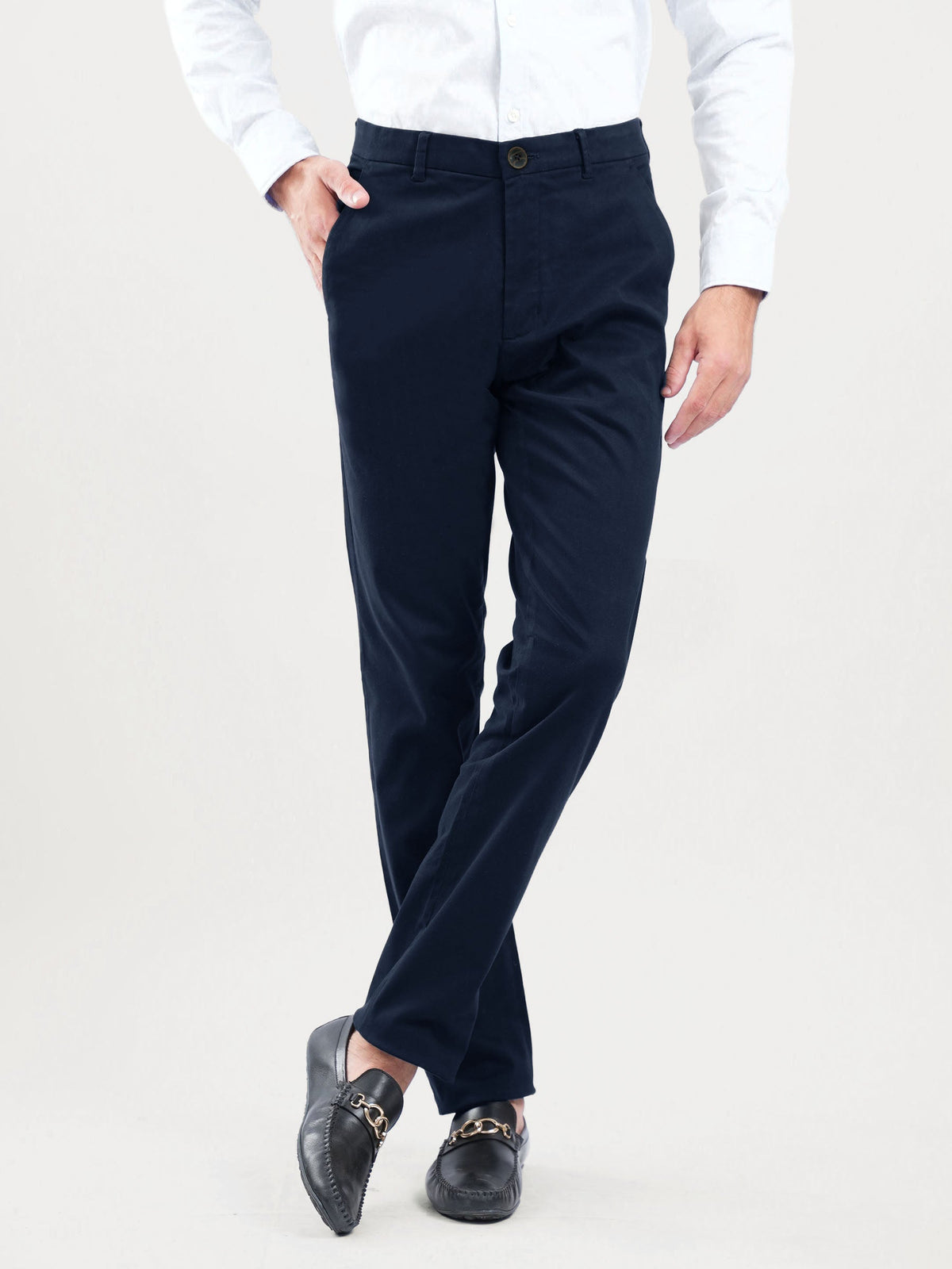 Navy Blue Formal Chinos