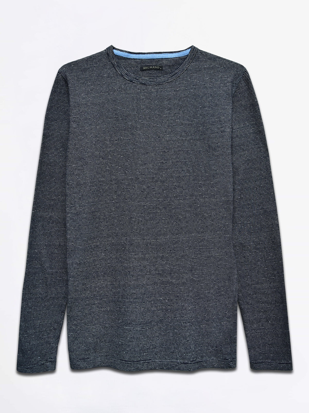 Navy Blue Indigo Striped Long Sleeve T-Shirt