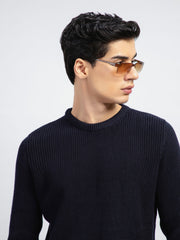 Navy Blue Knitted Jumper