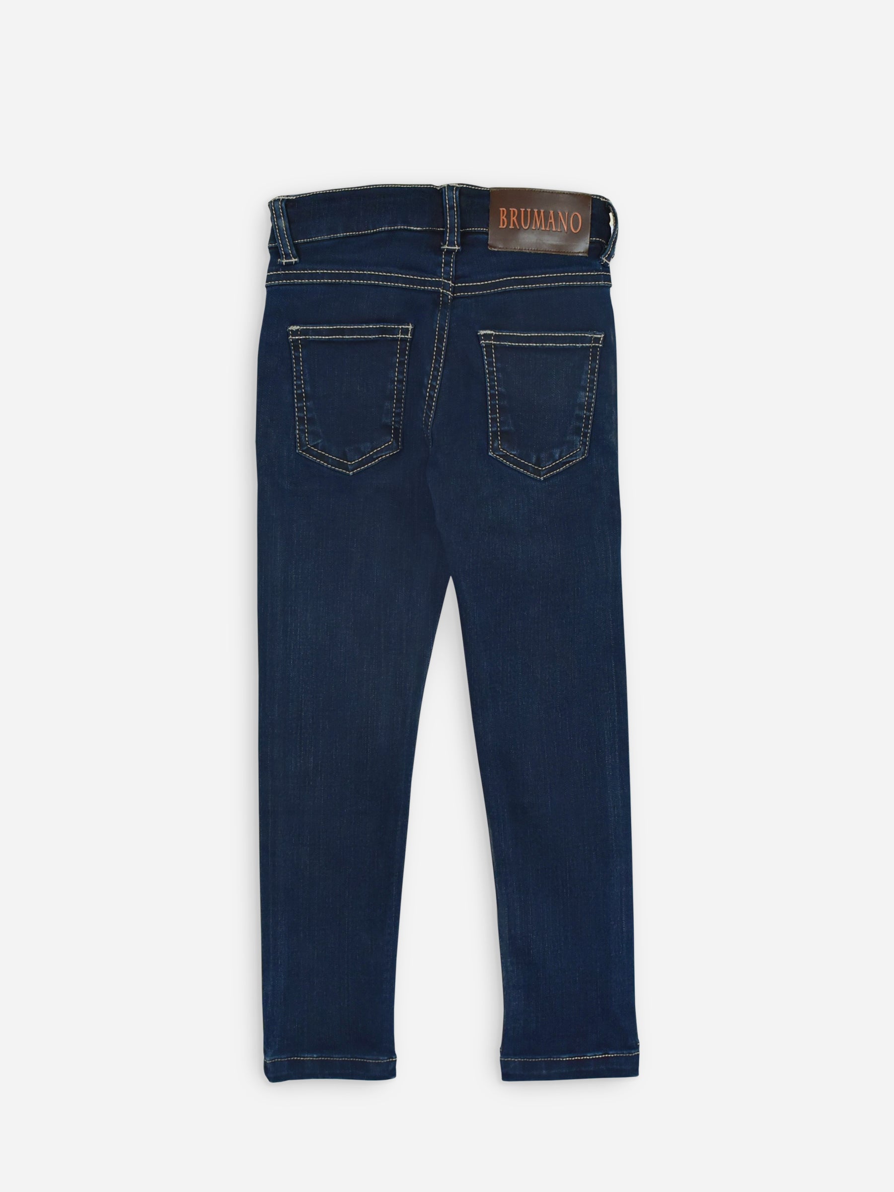 Navy Blue Micro Modal Slimfit Casual Jeans