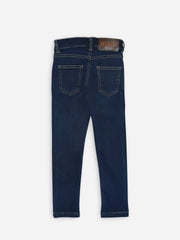 Navy Blue Micro Modal Slimfit Casual Jeans