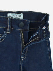 Navy Blue Micro Modal Slimfit Casual Jeans