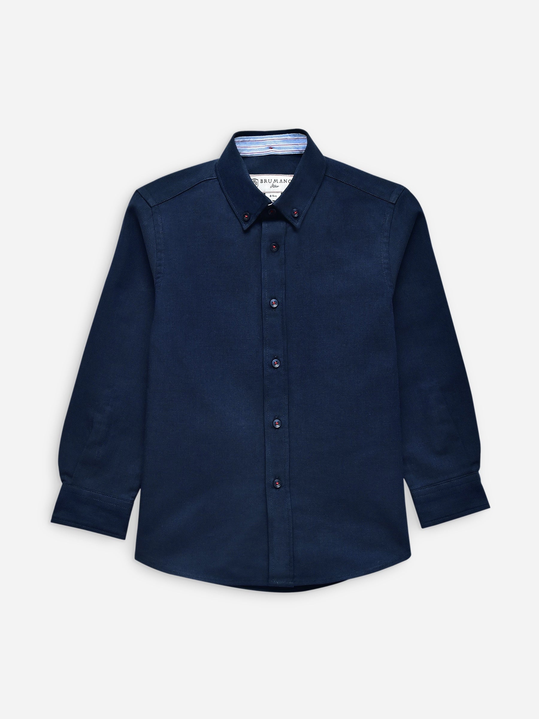 Navy Blue Oxford Button Down Casual Shirt