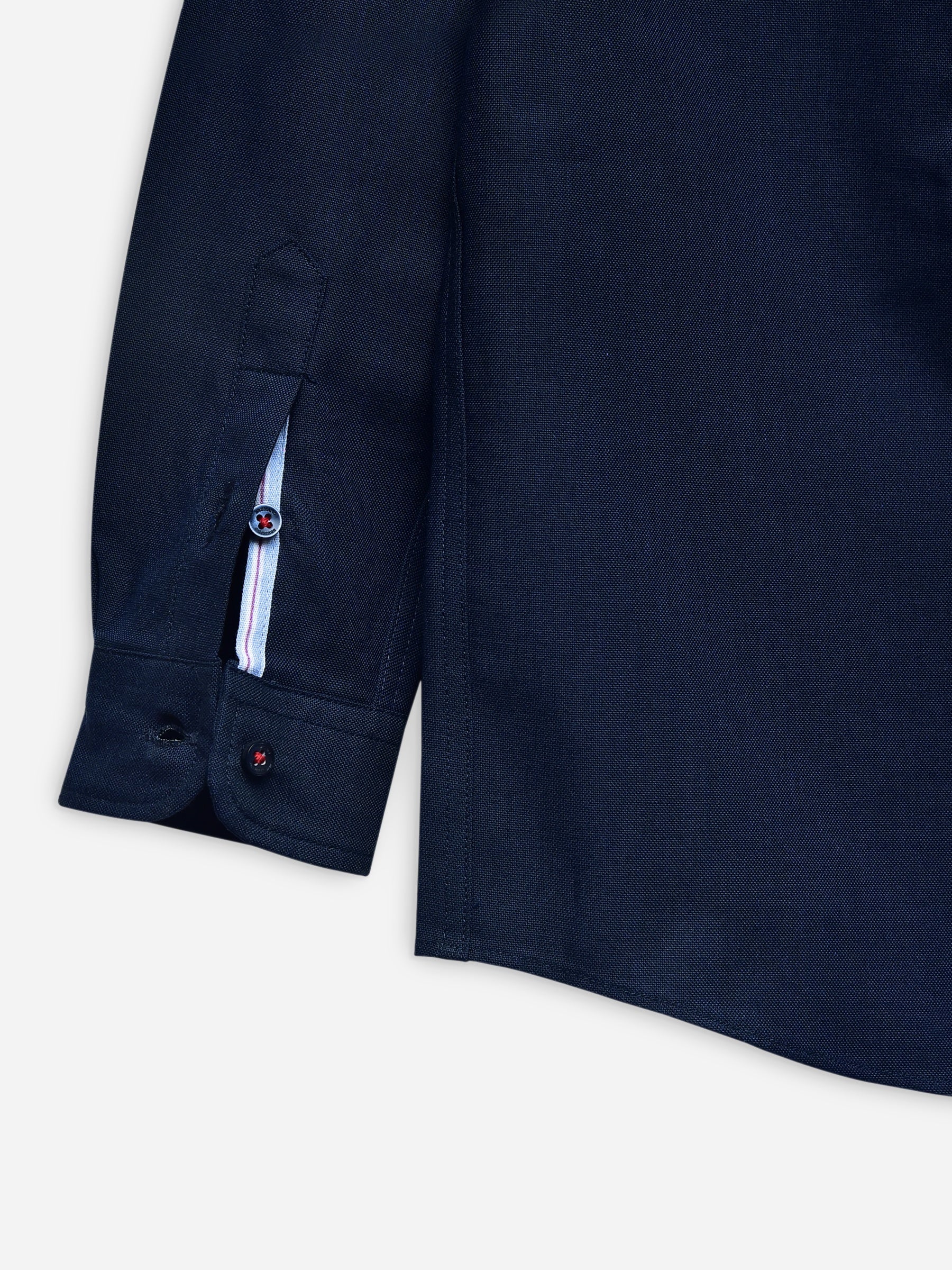 Navy Blue Oxford Button Down Casual Shirt