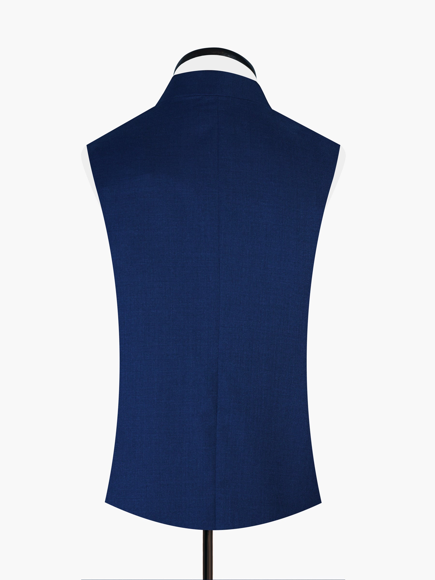 Navy Blue Rounded Formal Waistcoat
