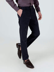 Navy Blue Slimfit Chino With Gurkha Style Buttons
