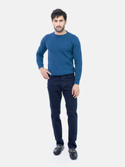 Navy Blue Straight Fit Jeans