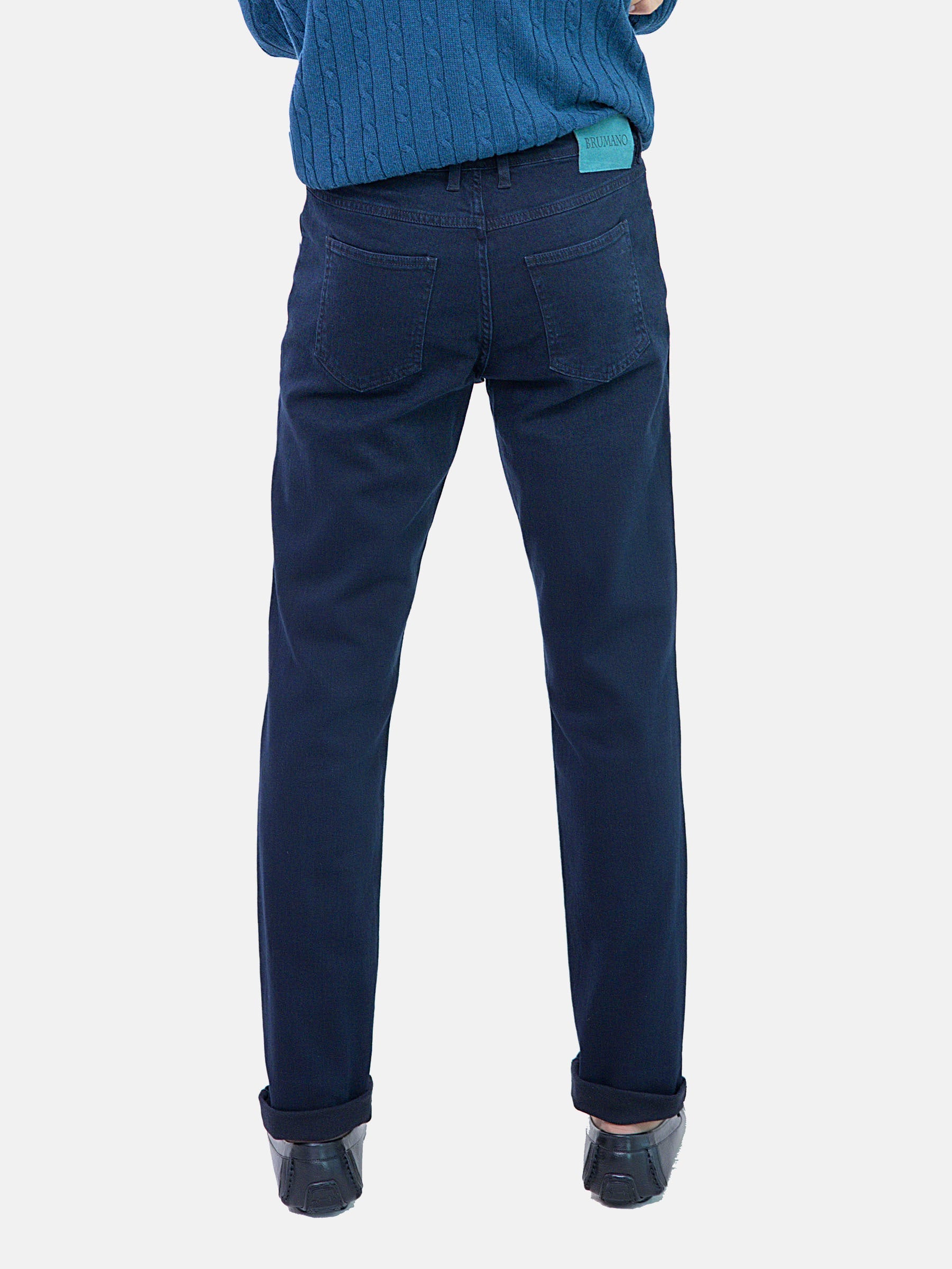 Navy Blue Straight Fit Jeans