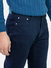 Navy Blue Straight Fit Jeans