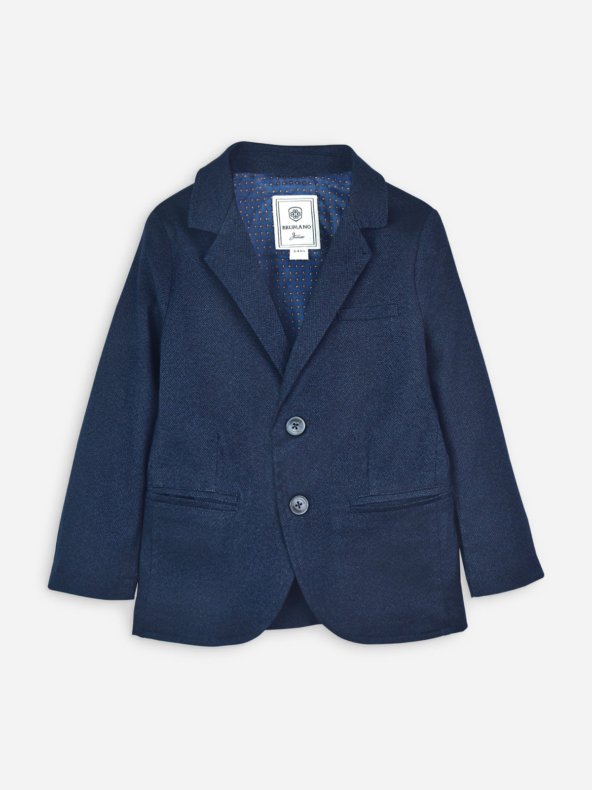 Navy Blue Structured Kids Blazer