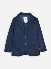 Navy Blue Structured Kids Blazer