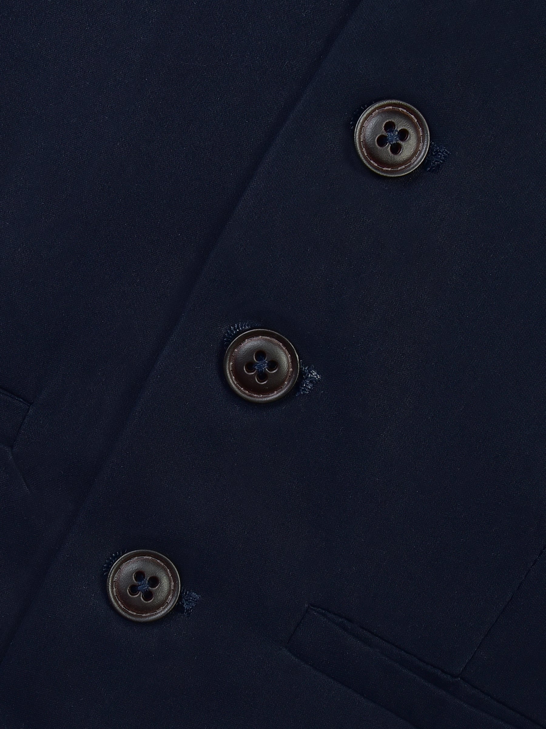 Navy Blue Suit Vest With Printed Bow