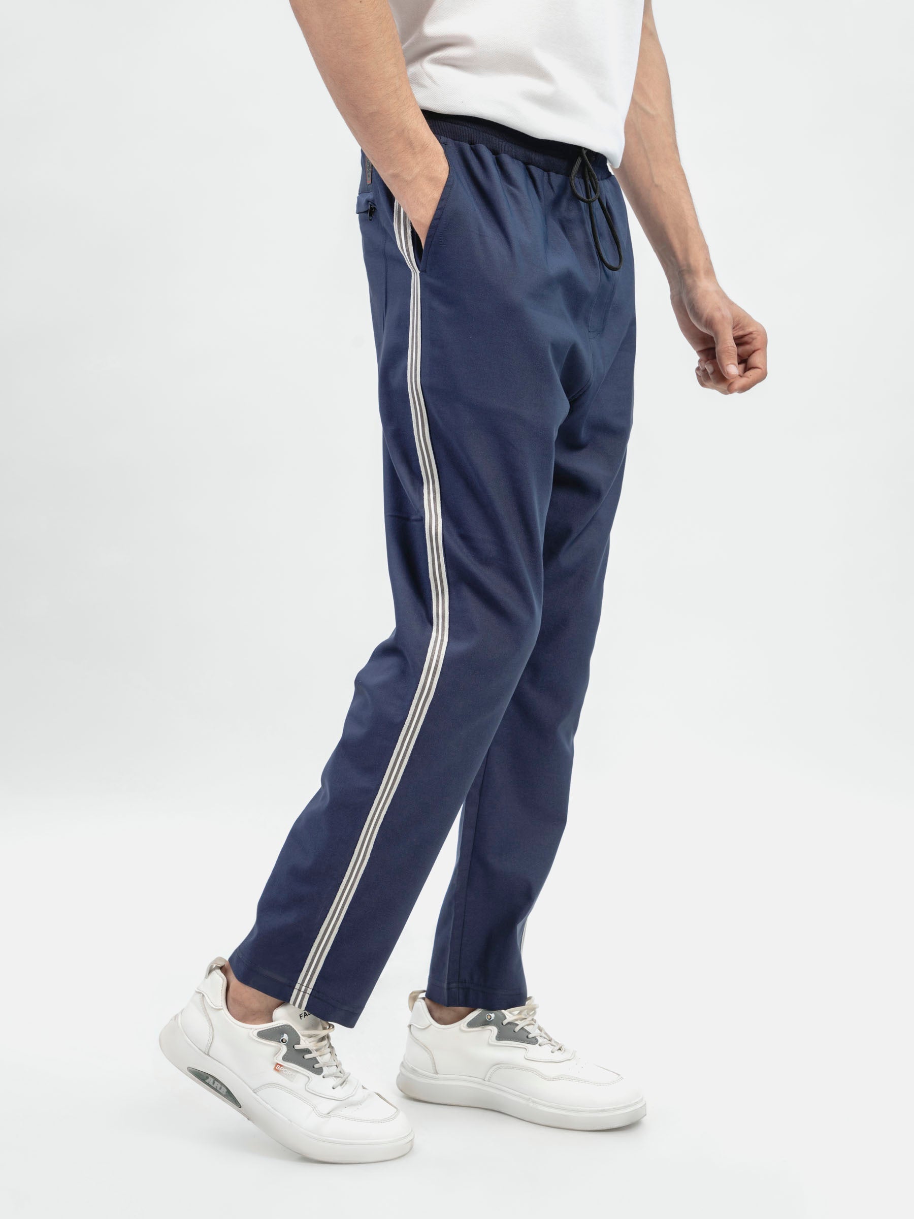 Navy Blue Super Soft Cotton Pajama With Detailing