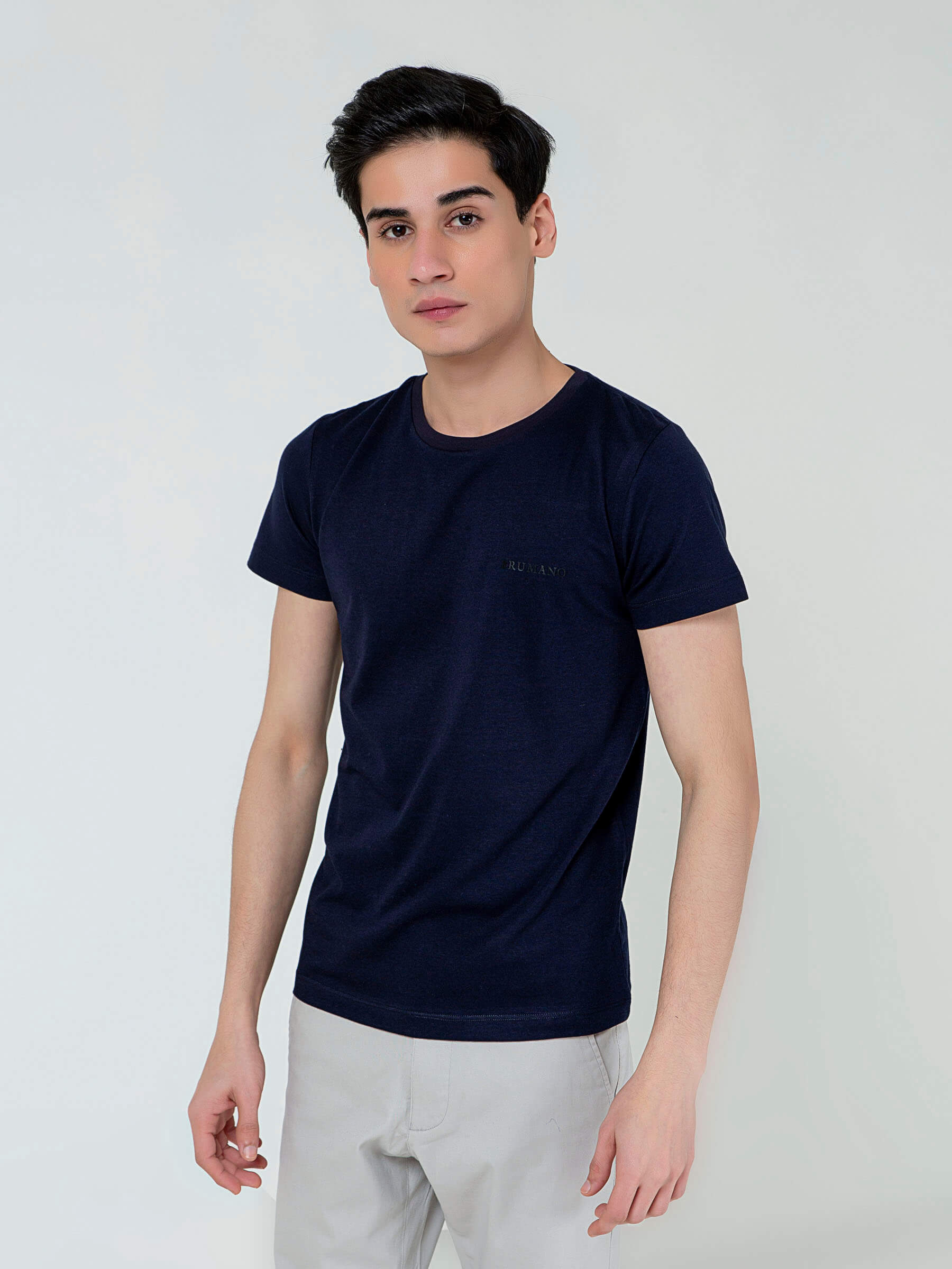 Navy Blue Super Soft Crew Neck T-Shirt