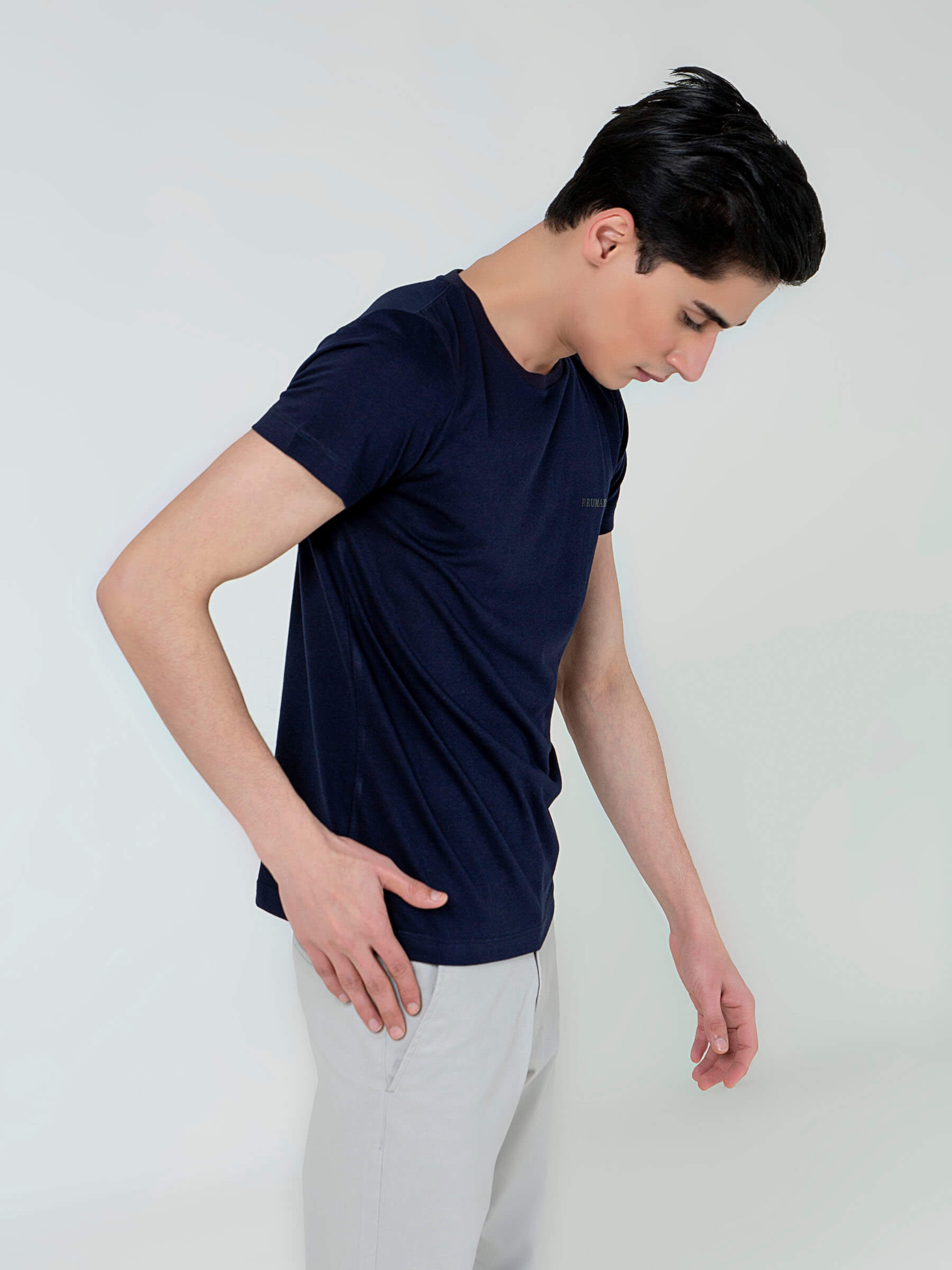 Navy Blue Super Soft Crew Neck T-Shirt