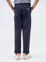 Navy Blue Twill Casual Chino Trouser